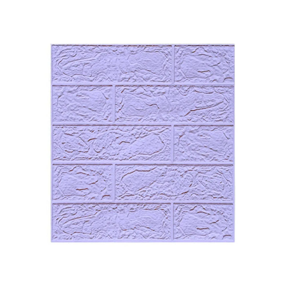 Waterproof 3D Imitation Brick Wall Stickers DIY Peel and Stick Self-adhesive Wallpaper Panel Retro Moisture-proof