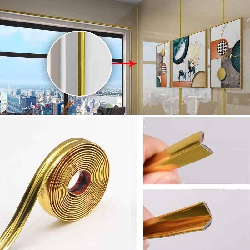 Nẹp Góc Tường Dán Keo 2m PVC Chống Va Đập Chống Thấm
