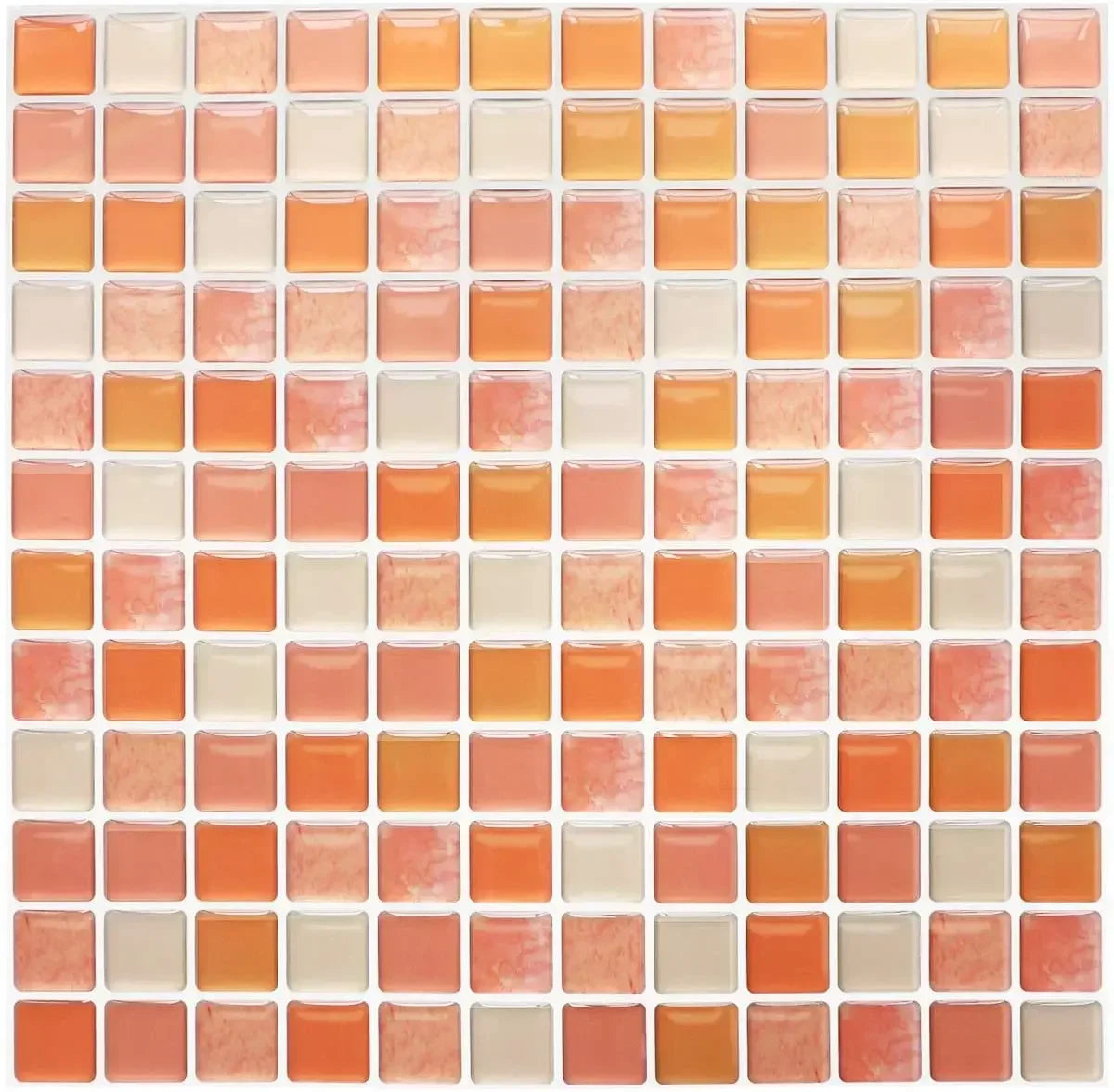 Dán Tường Gạch Mosaic Kính 3D Dính Chống Thấm 5 10 Miếng