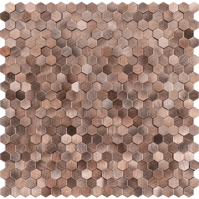 Dán Tường Mosaic Gạch Lục Giác Nhôm Nhựa Tự Dính Chịu Ẩm