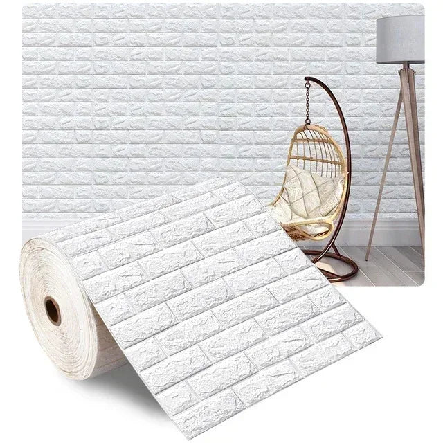 Giấy Dán Tường 3D Tự Dính Gạch Ốp Tường Phòng Khách