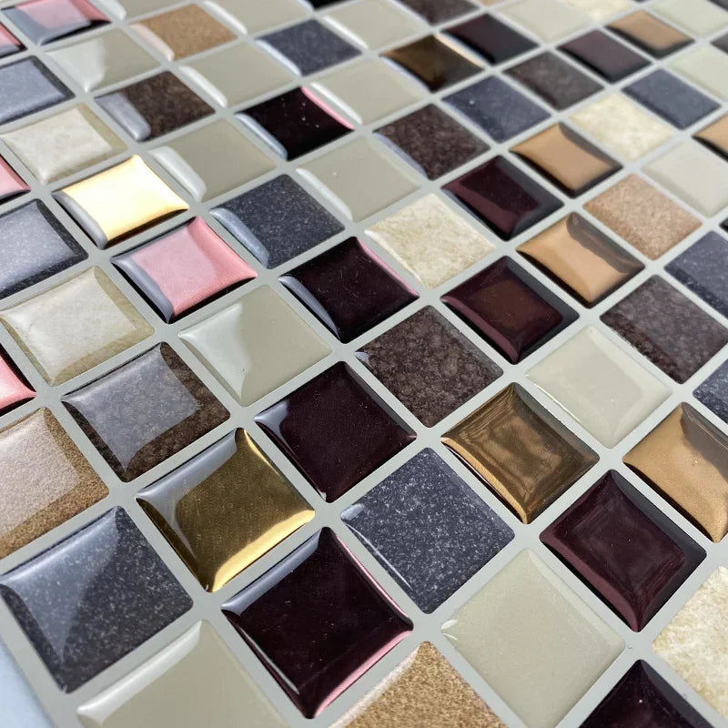 Gach Op Tuong Bep 12x12 Dan Dinh Khong Tham Nuoc 3D Mosaic