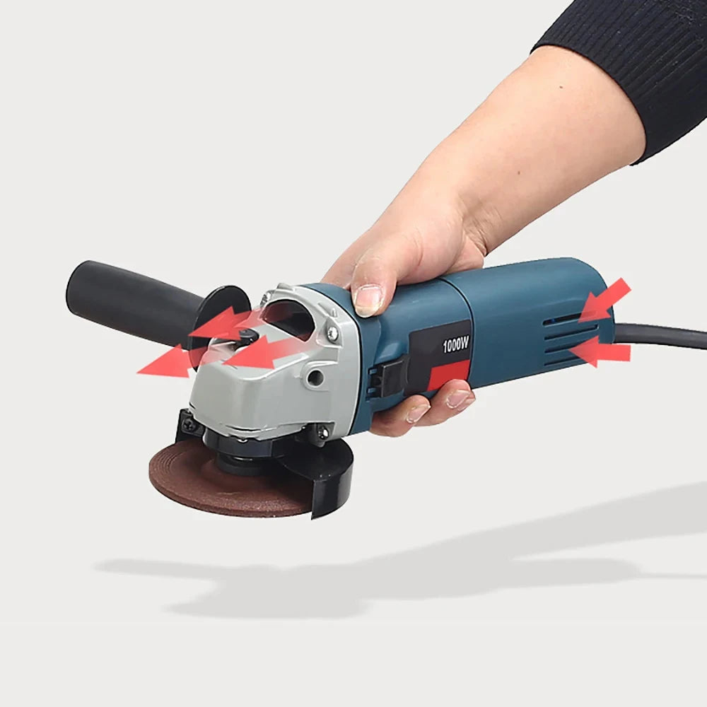 Máy Mài Góc Điện 1000W 220V Có 6 Nấc Đĩa 100 Và 125mm