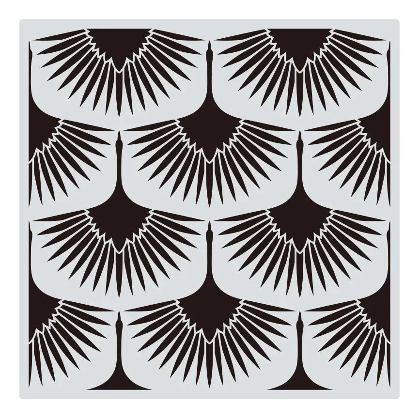 Khuon Stencil Mandala Geometric 30x30cm DIY Layering