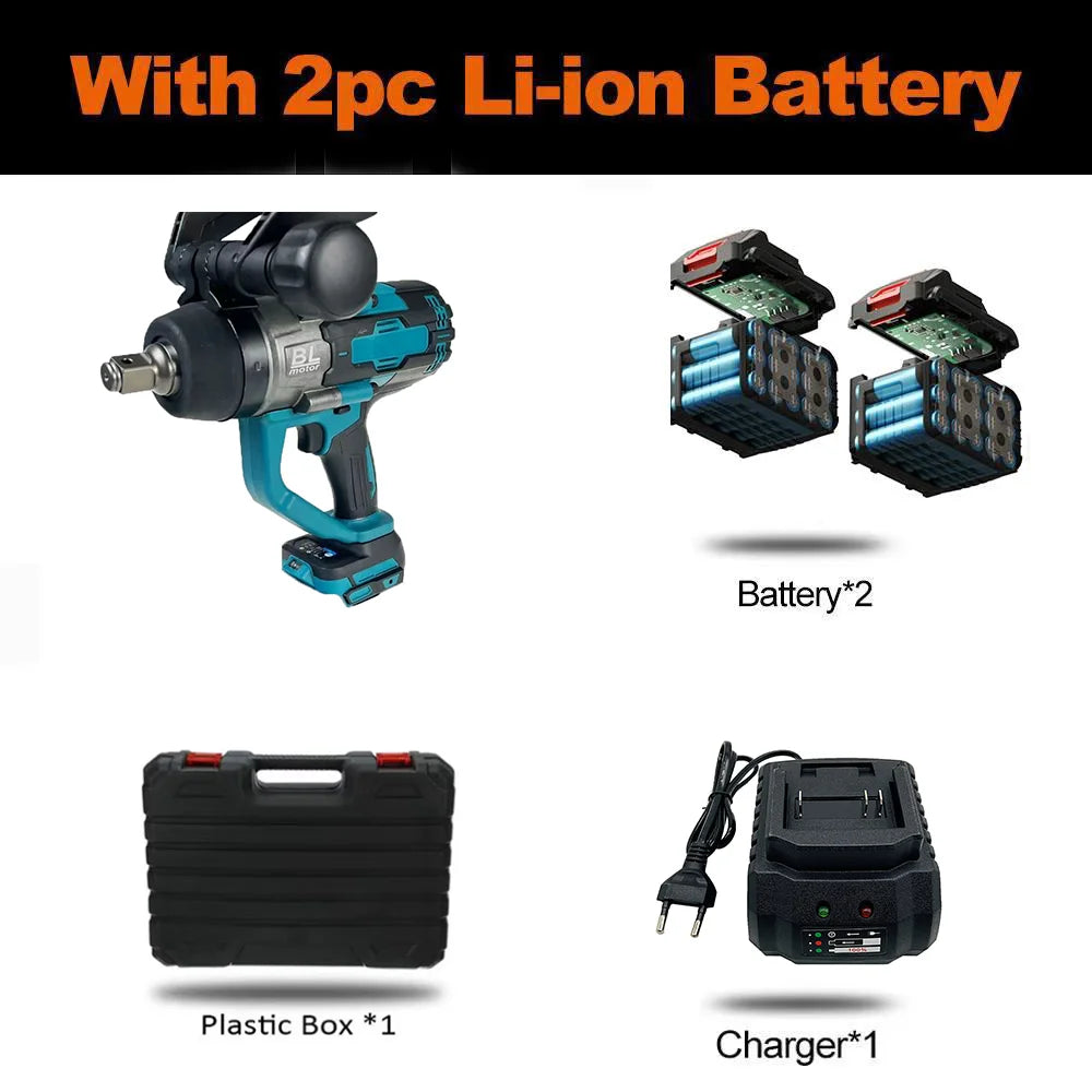 Máy Vặn Bu Lông Va Đập Không Dây Brushless 3000NM Makita