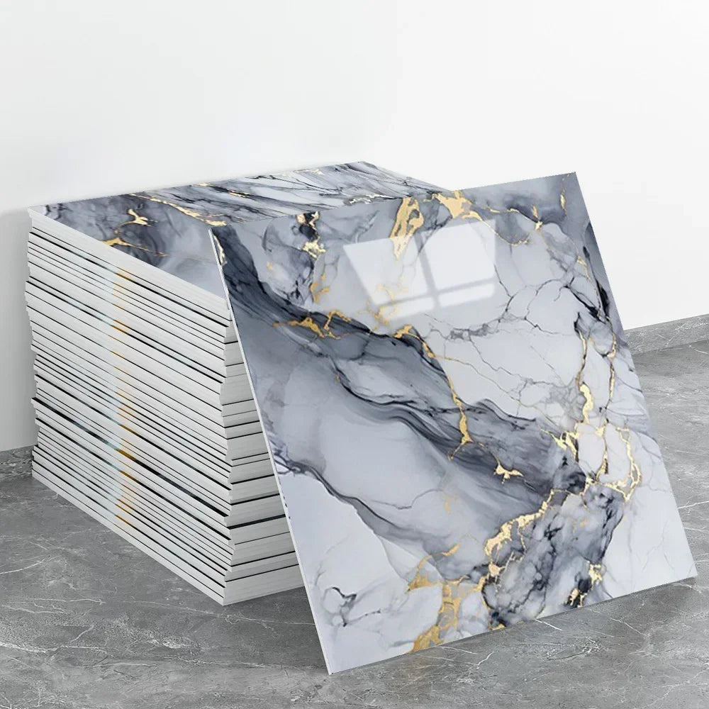 Dán Tường 3D 30x30cm Giả Gạch Marble Chống Thấm Phòng Tắm