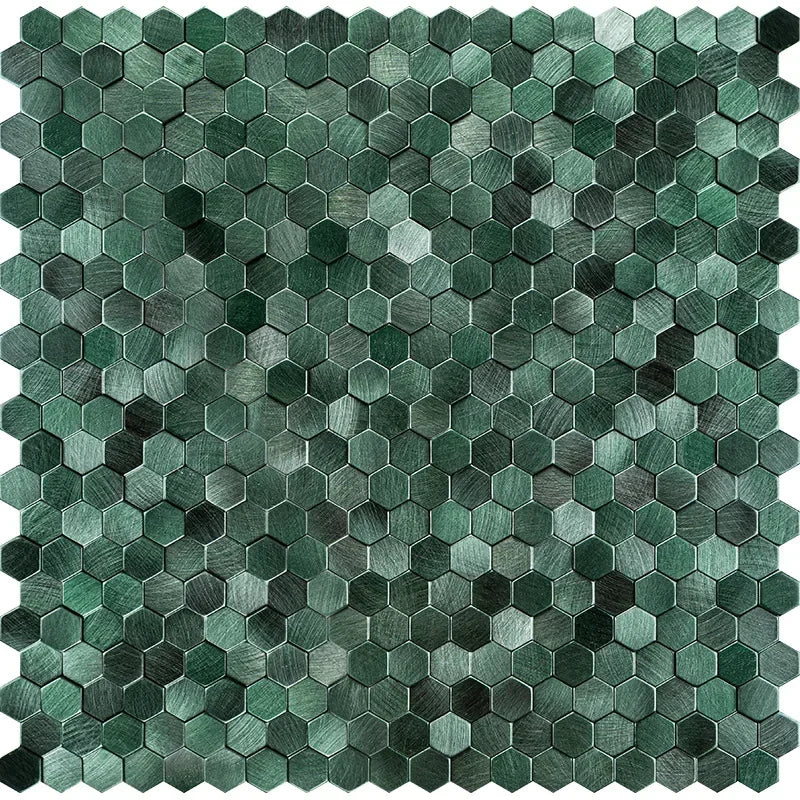 Dán Tường Mosaic Gạch Lục Giác Nhôm Nhựa Tự Dính Chịu Ẩm