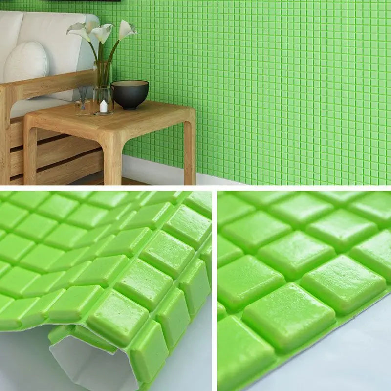 Miếng Dán Tường Mosaic Chống Va Đập Trang Trí Phòng Khách
