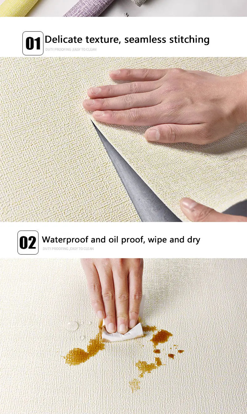2.8/10m Self Adhesive 3d wall panel Wallpaper Foam Soundproof Waterproof 3D Wall Sticker New Design Bedroom Wallpaper Thickening