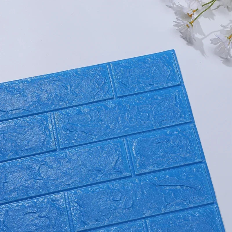 8/20pcs Foam 3D Brick Wall Stickers Adhesive Panel Home Decor Living Room Bedroom House Decoration Bathroom Waterproof Wallpaper