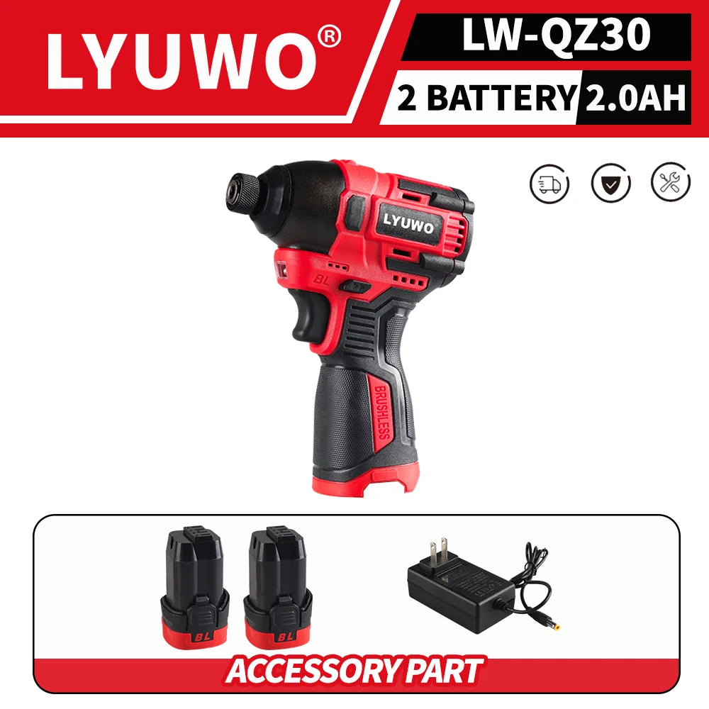 Máy Vặn Vít Không Dây LYUWO 21V Brushless LED Pin Makita