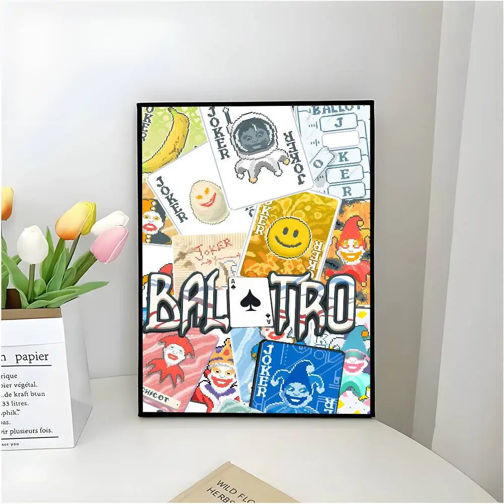 Poster B Balatro Dán Tường Tự Dính Chống Nước Quán Cà Phê