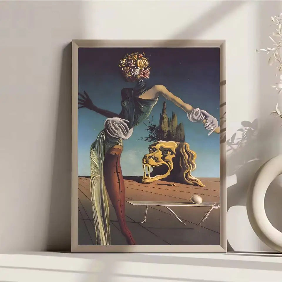 Tranh Surrealism Salvador Dali Poster Dan Tuong Chiu Nuoc