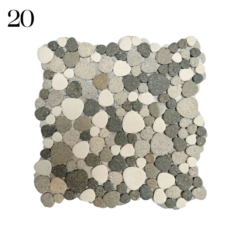 Gach Mosaic Ceramic 30x30cm Xanh Trang KhongTruot Phong Tam