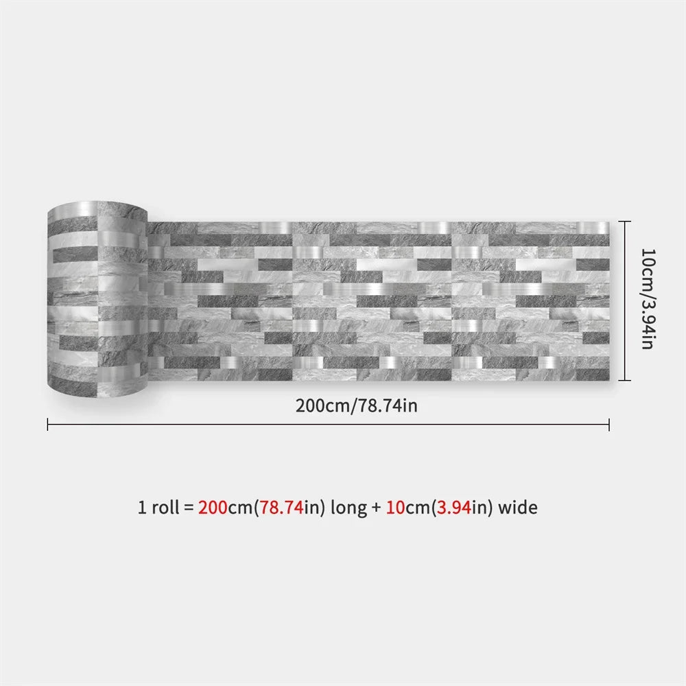 Waterproof Self-Adhesive Baseboard Wall Sticker Waistline Baseboard Wall Trim Corner Line Protector Decor Skirting Board Decal