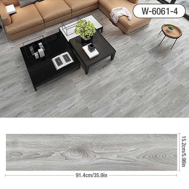 3D Dán Sàn Gỗ Vân Dày Tự Dính Chống Thấm Trang Trí Nhà