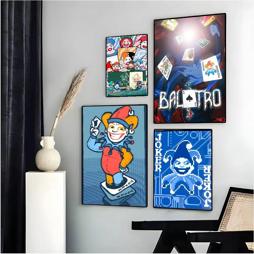 Poster B Balatro Dán Tường Tự Dính Chống Nước Quán Cà Phê