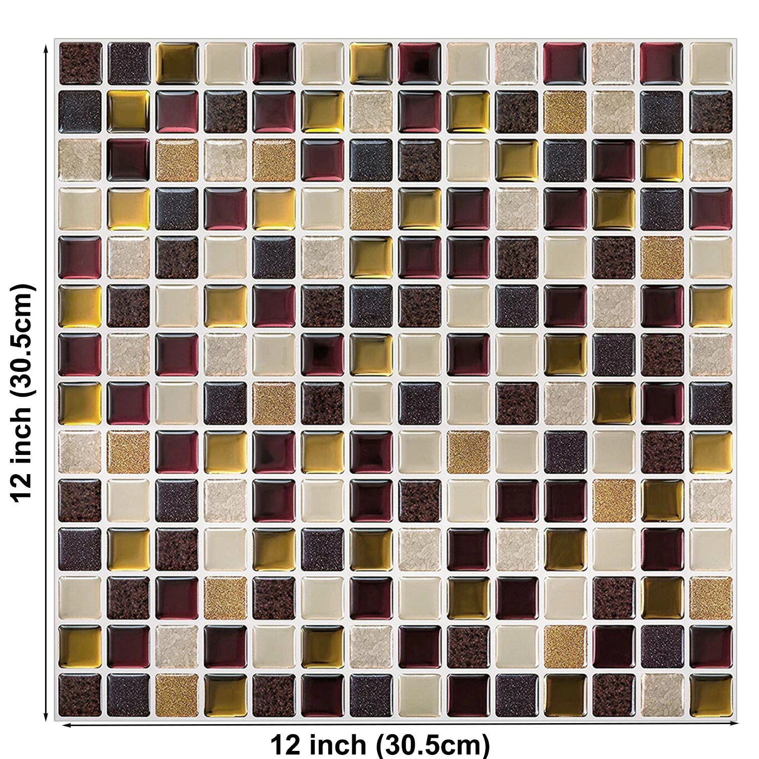 Vividtiles 3D Vinyl Dán Dính Ốp Tường Bếp Chống Nước Bền