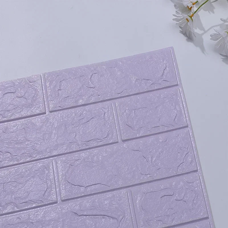 8/20pcs Foam 3D Brick Wall Stickers Adhesive Panel Home Decor Living Room Bedroom House Decoration Bathroom Waterproof Wallpaper