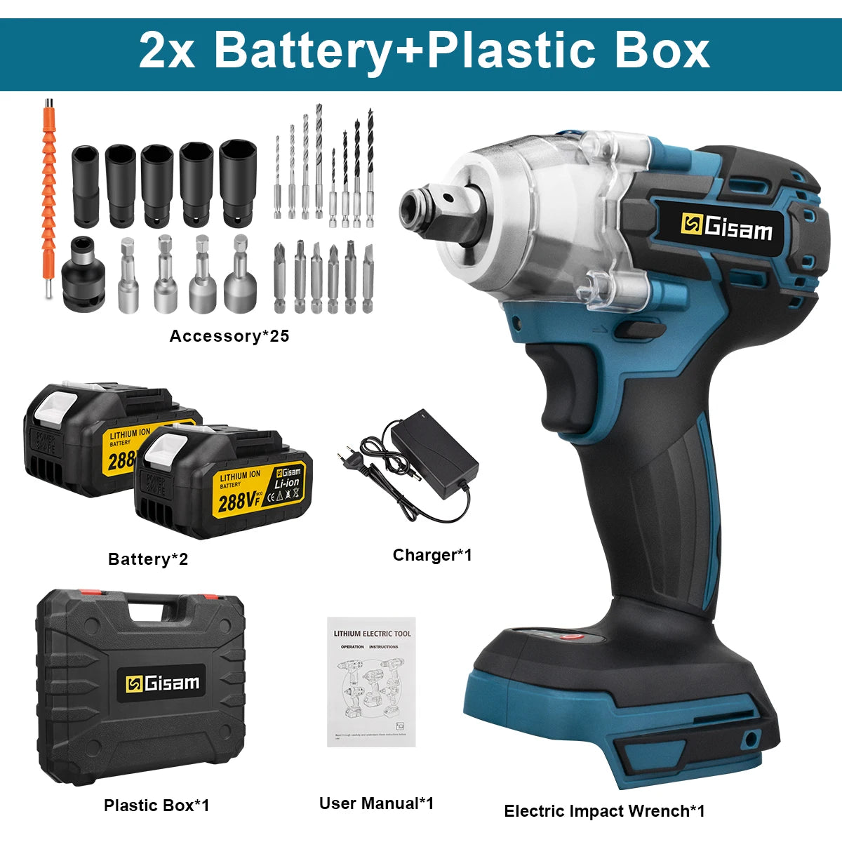 Gisam Brushless Không Dây Máy Siết Bu Lông 320Nm 18V Makita