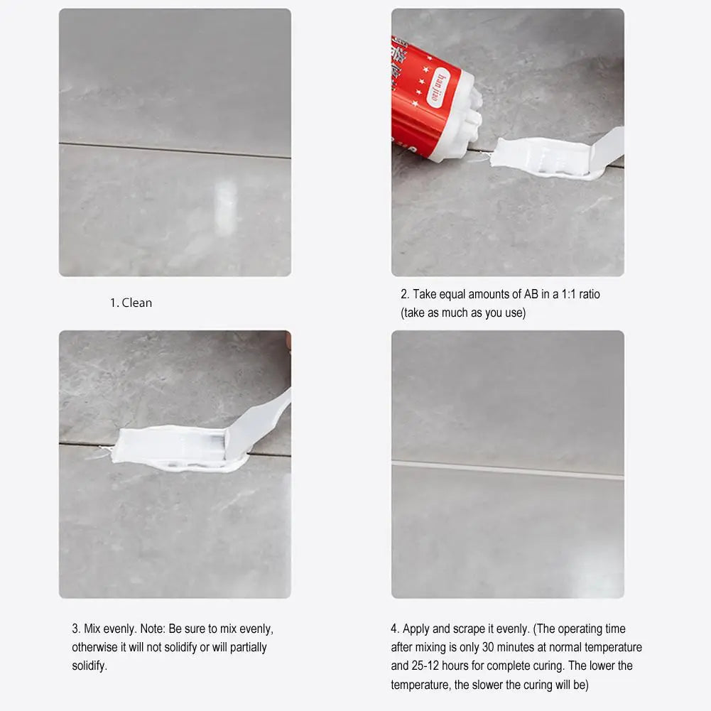 Tile Repair Paste, Household Ceramic Adhesive, Stone Pit Repair, Marble Floor Tile Strong Adhesive