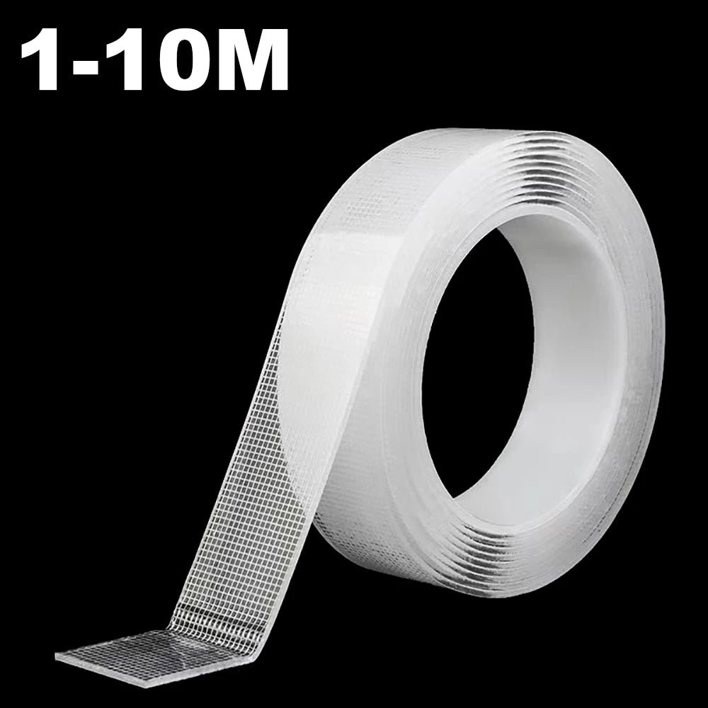 Băng Keo Hai Mặt Nano Trong Suốt Siêu Dính Dễ Gỡ Chịu Nước
