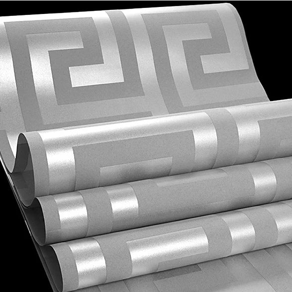 Greek Key Lattice Modern Geometric Wallpaper Hotel Study Background Wall PVC Bathroom Waterproof Wallpaper Pegatinas De Pared