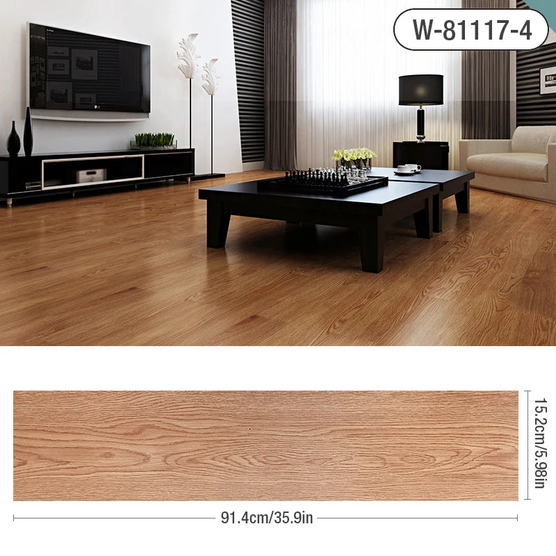 3D Dán Sàn Gỗ Vân Dày Tự Dính Chống Thấm Trang Trí Nhà