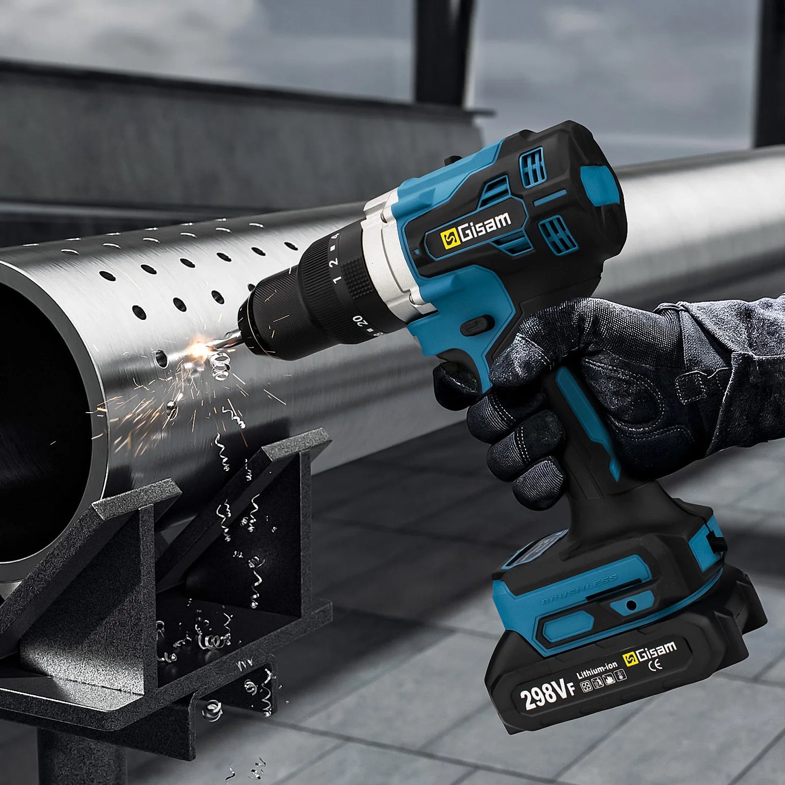 Máy Khoan Tác Động Không Dây Brushless 650Nm 13mm Pin Makita