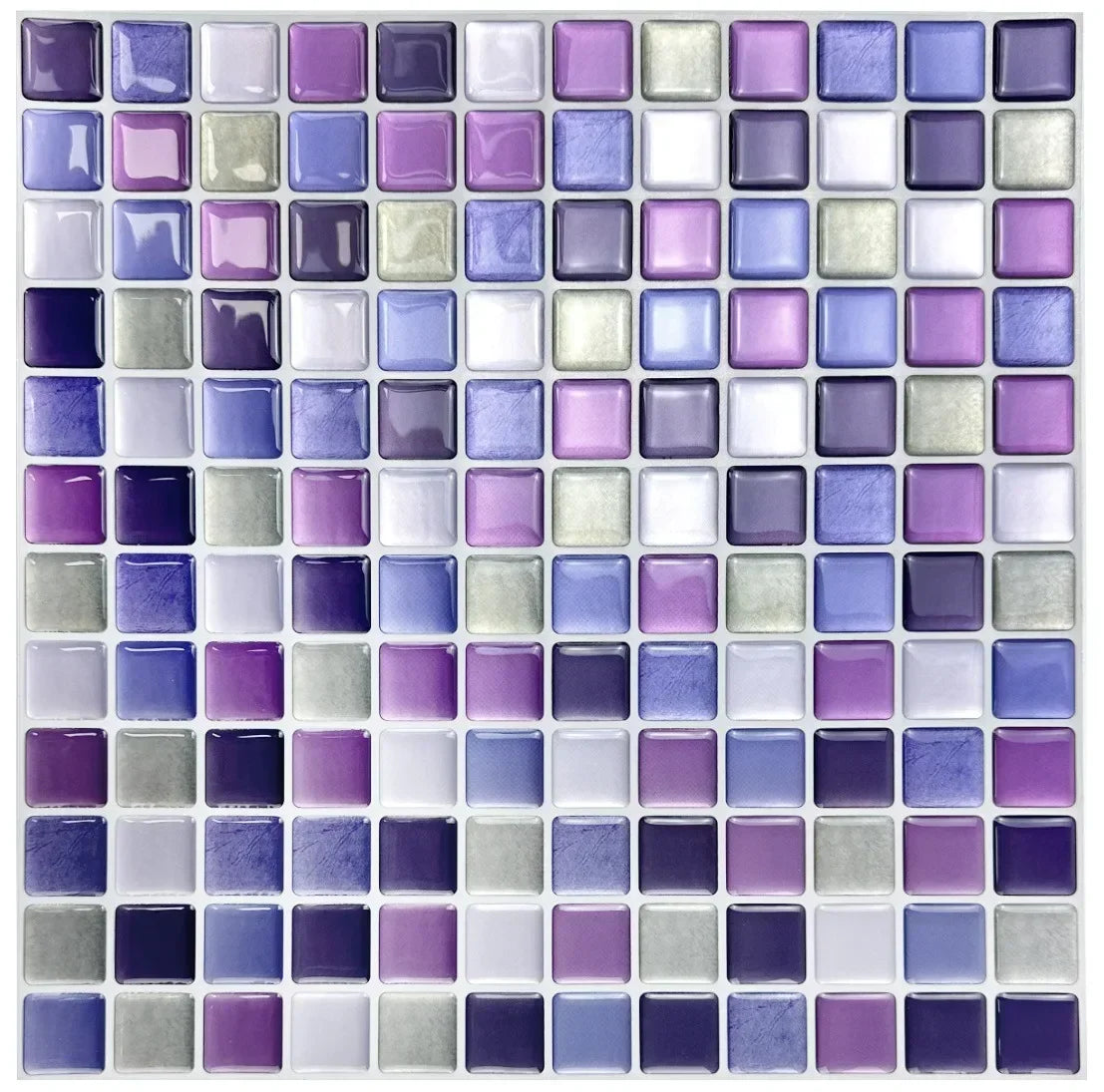 Dán Tường Gạch Mosaic Kính 3D Dính Chống Thấm 5 10 Miếng