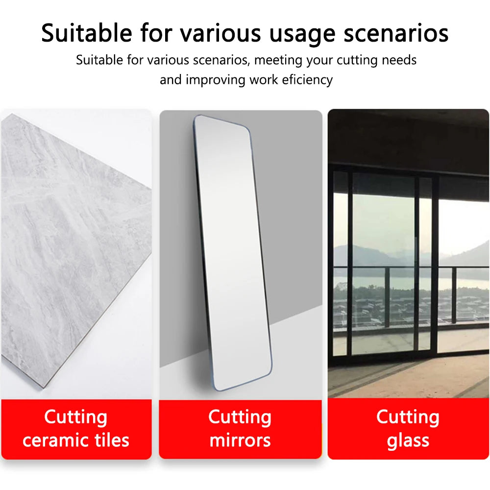 Tile Breaker Knife Wheel Glass Tile Hand Cutting Tool 2-in-1 Tile Cutter Professional Mirror Cutting Tool Accessories