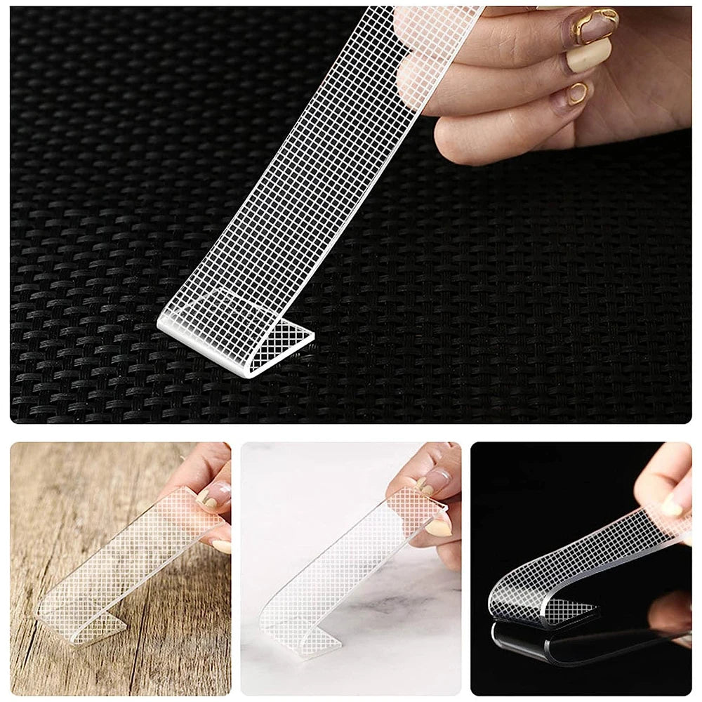 Băng Keo Hai Mặt Nano Trong Suốt Siêu Dính Dễ Gỡ Chịu Nước