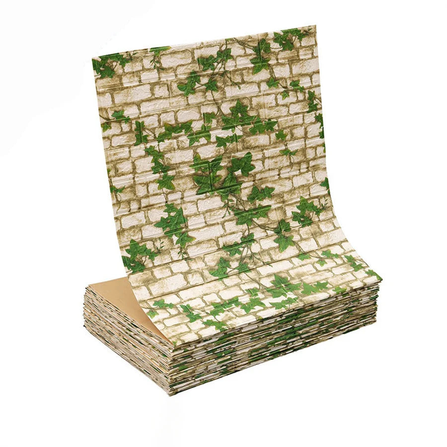Giấy Dán Tường 3D Tự Dính Gạch Ốp Tường Phòng Khách
