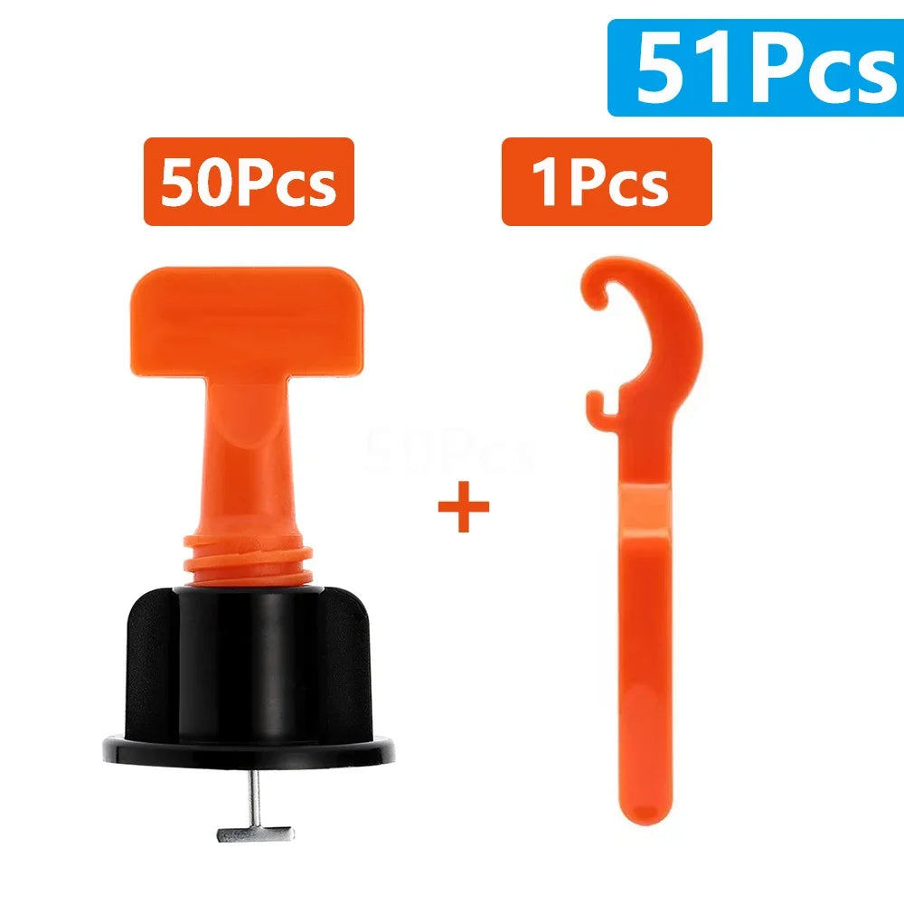 11-204Pcs Floor Ceramic Tile Leveling System Clips Spacers Porcelain Leveler Kit Construction Tools For Tile Laying Wall Fixing