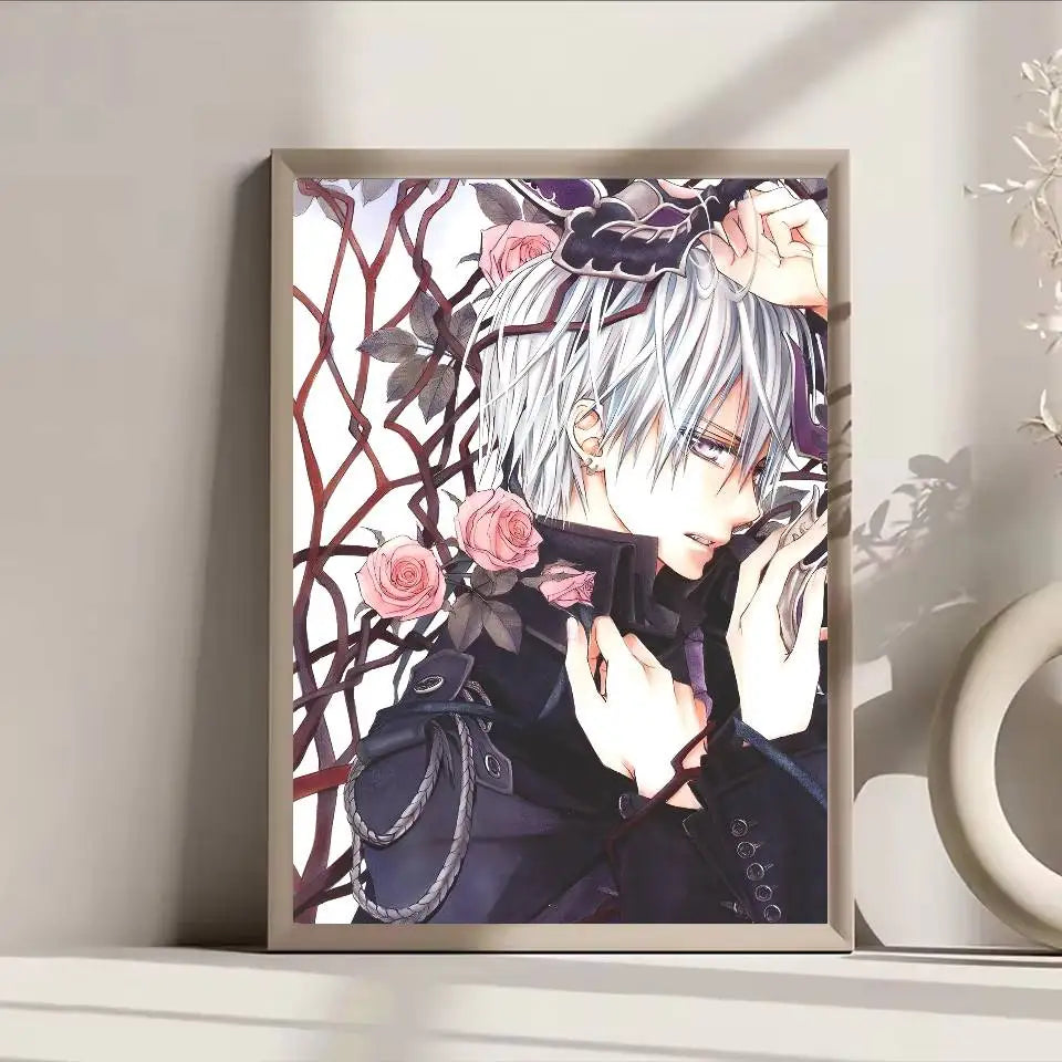 Poster Anime Vampire Knight Dán Tường Bền Nước Quán Cafe