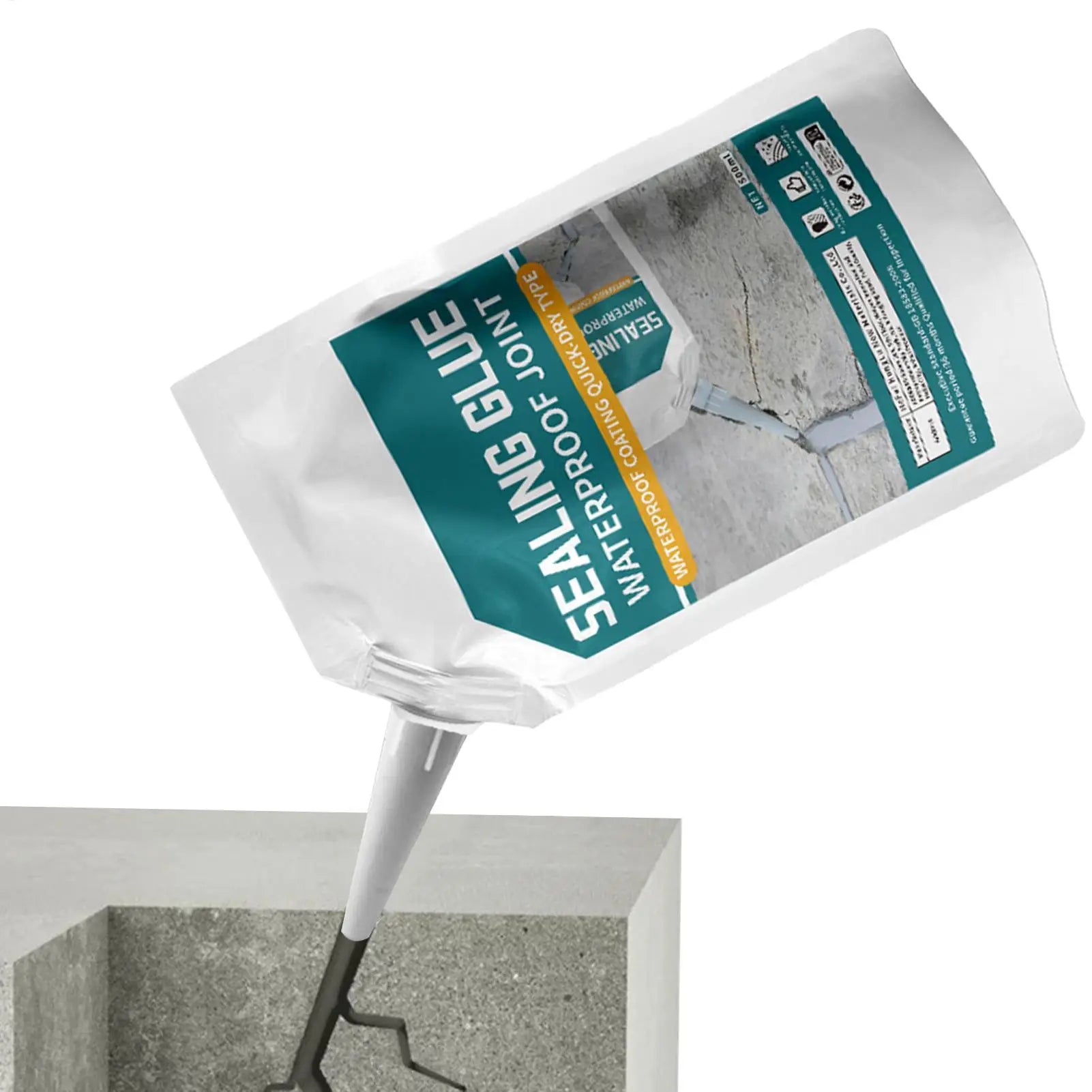 500ML  Waterproof Crack Filler | Fast-Dry Self-Leveling Concrete Repair | For Walls/Roofs/Floors | Outdoor Tile Sealant