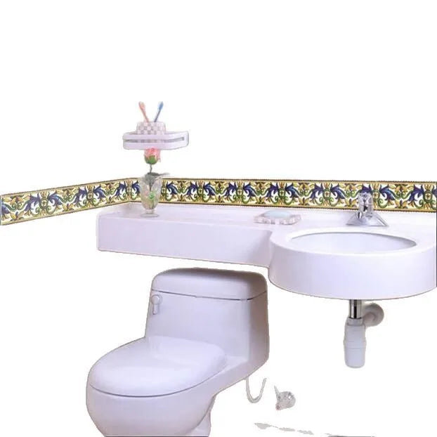 PVC Chống Thấm Tường Tự Dính Viền Gạch Phòng Tắm An Toàn