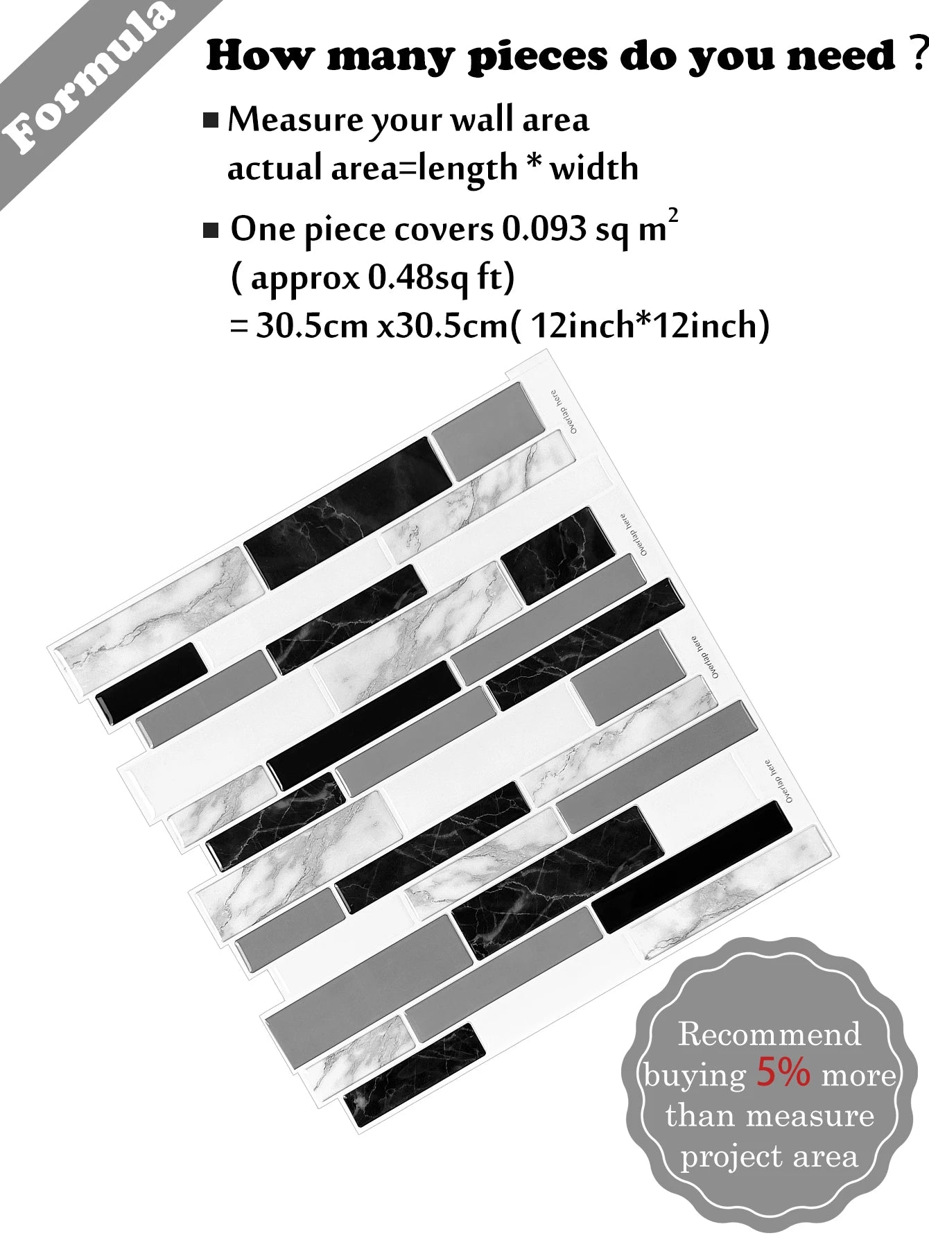 10 Sheets Kitchen & Bathroom Wall Stickers 3D Wall Tiles Peel and Stick Vinyl Wallpaper Modern Home Decor