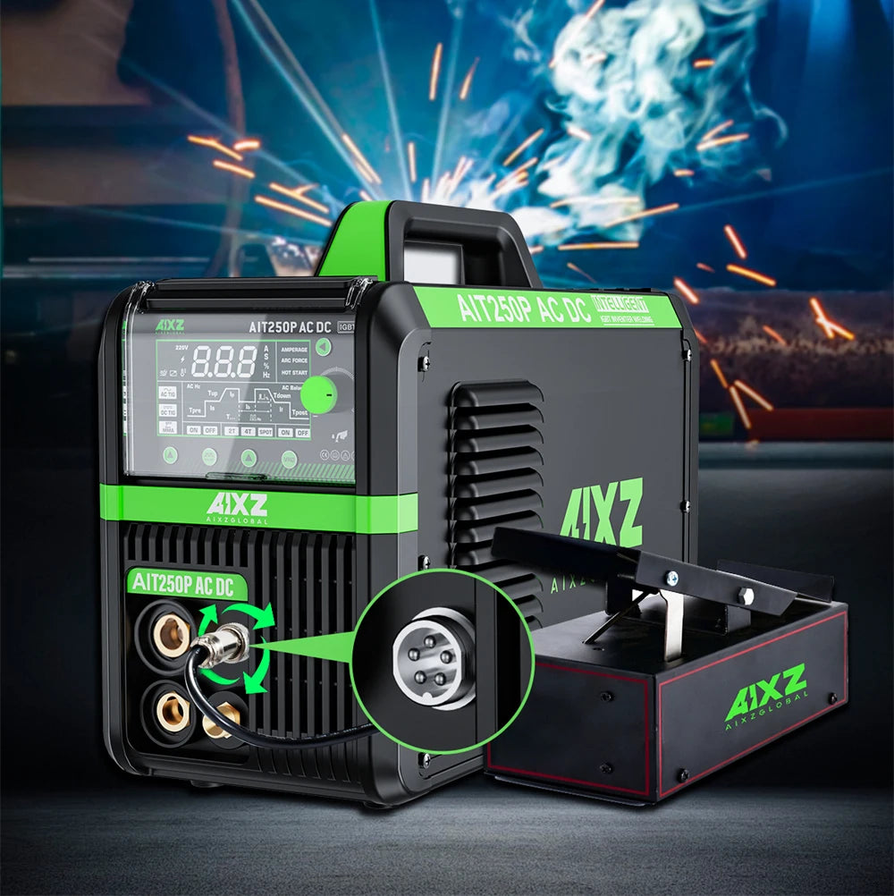 Máy Hàn TIG HF Năm Trong Một AC DC Nhôm MMA ARC 2T 4T IGBT