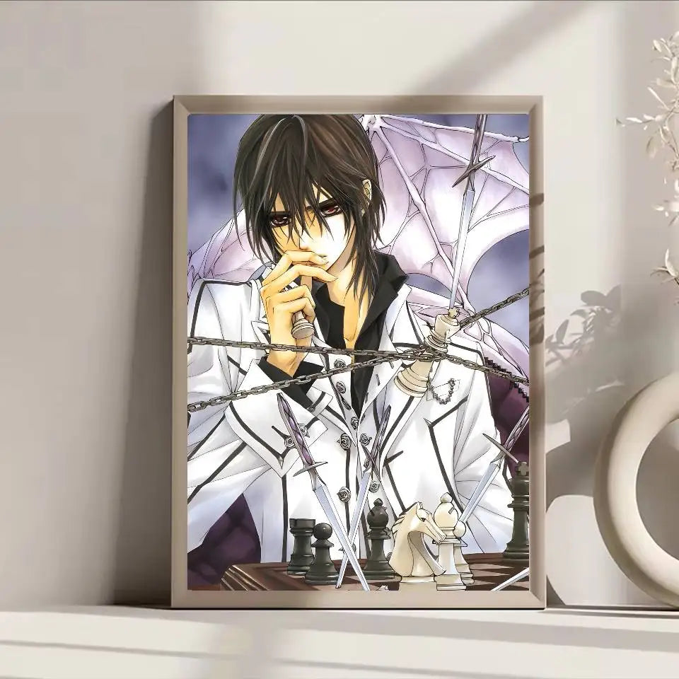 Poster Anime Vampire Knight Dán Tường Bền Nước Quán Cafe