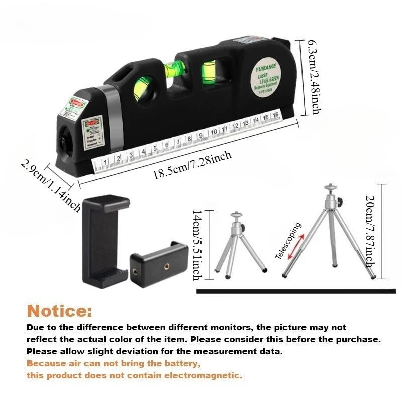 Máy Mức Laser Đo 4 Trong 1 Tự Cân Bằng Đường Chéo Cho Mộc