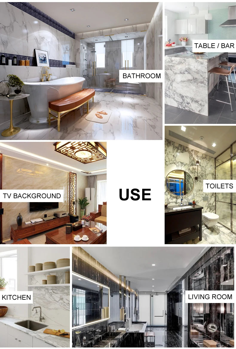 Kitchen Oil-Proof Film Stove Waterproof Moisture-Proof Self-Adhesive Wallpaper Countertop Cabinet Renovation Tile Marble Sticker