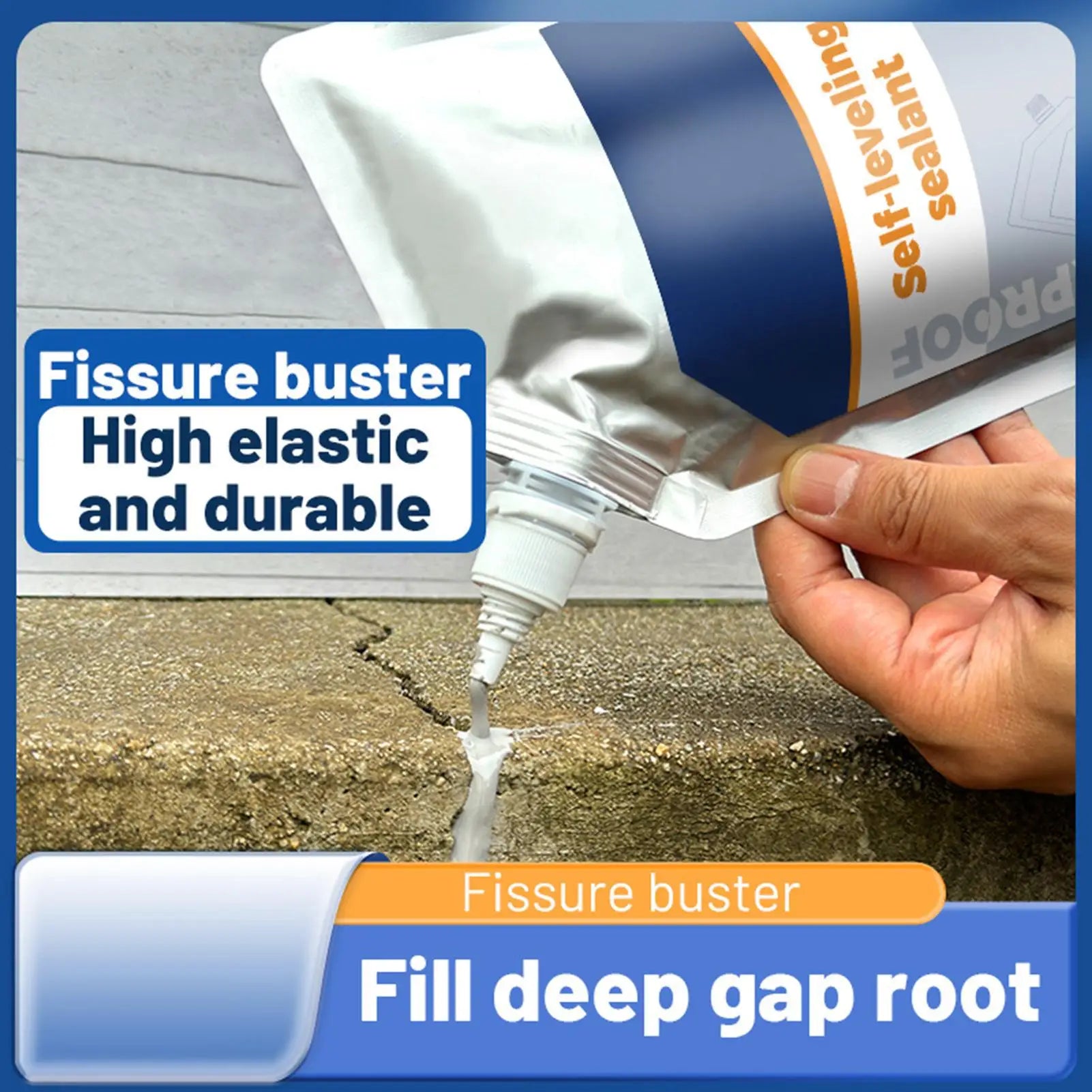500ml Cement Concrete Waterproofing Sealant Penetrating Bonding Agent With High Strength For Roof, Pool, Bathroom, Basement