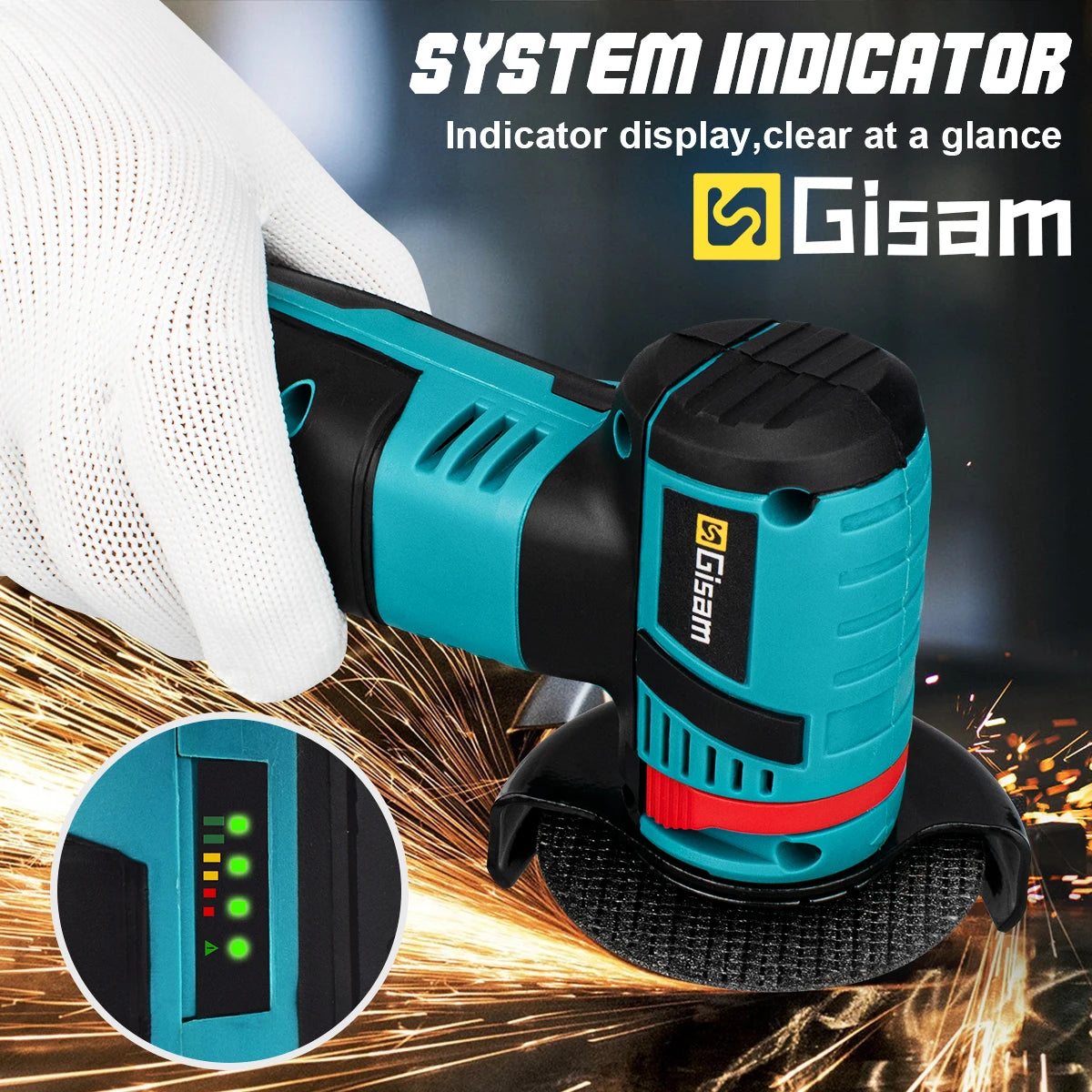 Máy Mài Góc Không Dây 12V Động Cơ Không Chổi Than 2000mAh