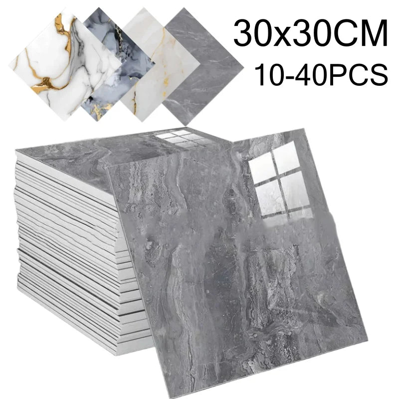 Dán Tường 3D 30x30cm Giả Gạch Marble Chống Thấm Phòng Tắm