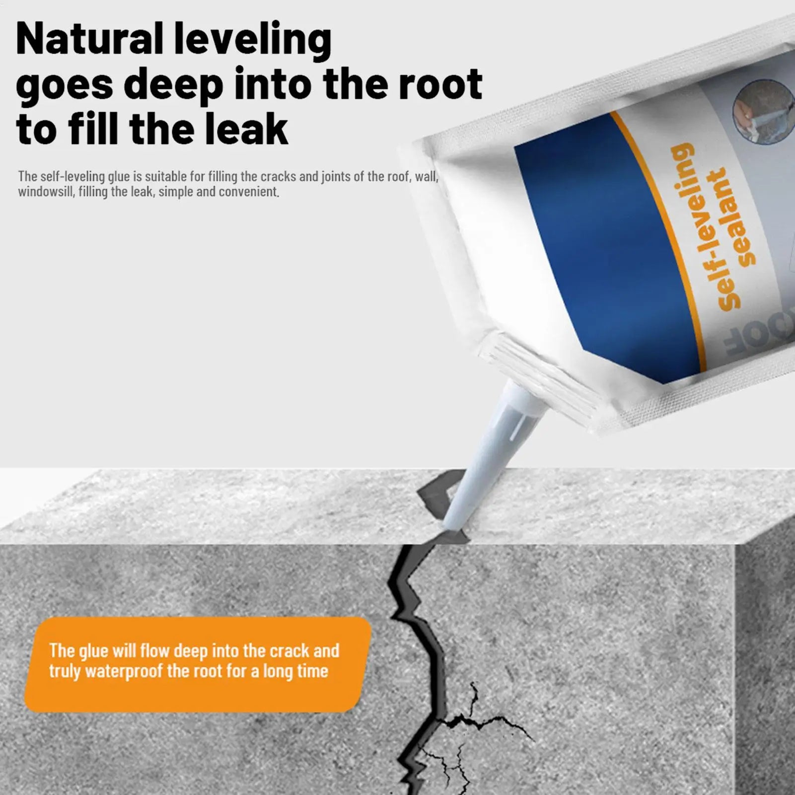 500ml Cement Concrete Waterproofing Sealant Penetrating Bonding Agent With High Strength For Roof, Pool, Bathroom, Basement