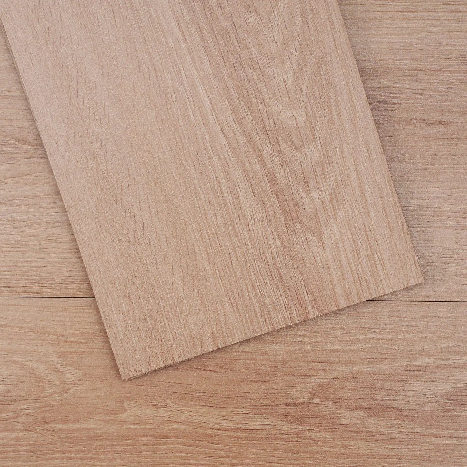 Self-Adhesive 36 X 6 Inch Vinyl Floor Tiles 2.5mm Thick Peel Stick Design Natural Wood Grain for Kitchen Dining Room Easy Home
