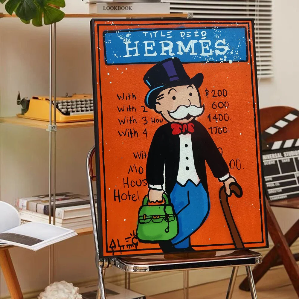 Poster Graffiti Alec Monopoly Money Waterproof Treo Tuong