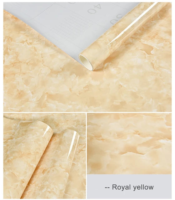Kitchen Oil-Proof Film Stove Waterproof Moisture-Proof Self-Adhesive Wallpaper Countertop Cabinet Renovation Tile Marble Sticker