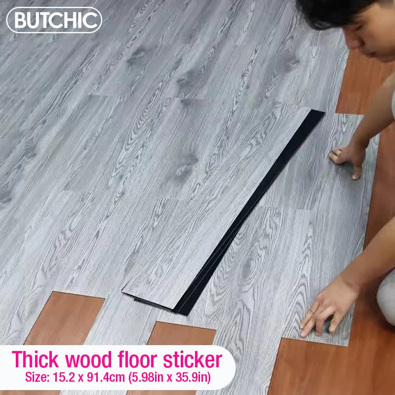 3D Dán Sàn Gỗ Vân Dày Tự Dính Chống Thấm Trang Trí Nhà